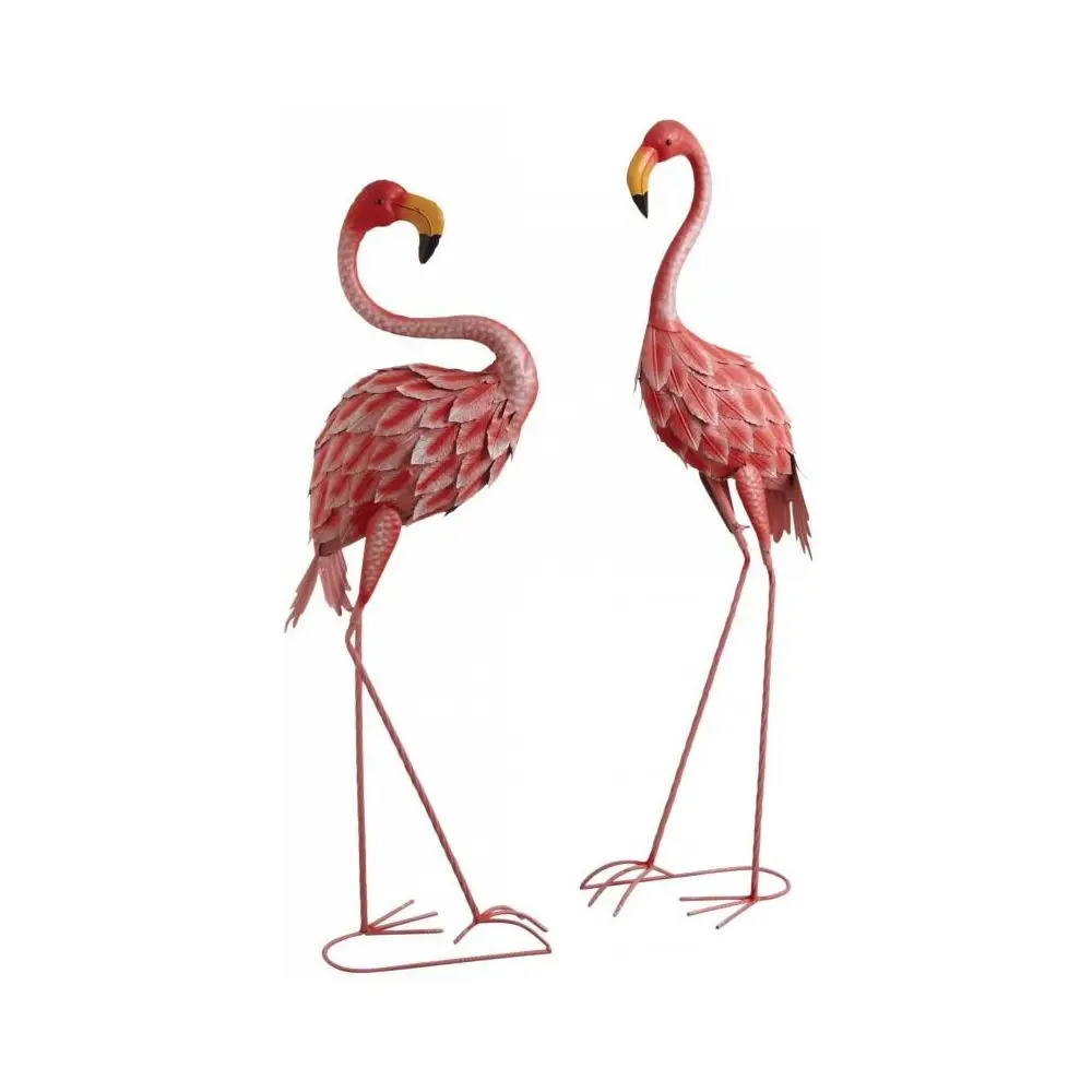 Flamingo aus lackiertem (Doppelpa Metall