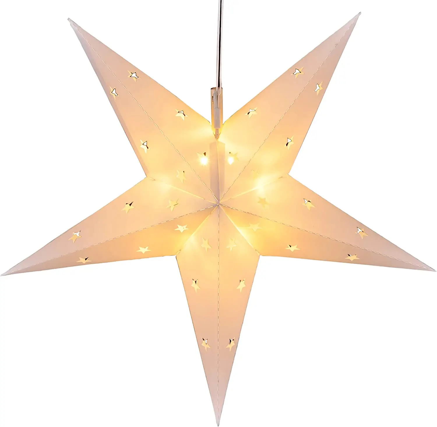 Stern Weihnachtsstern 12 LED 44cm wei脽