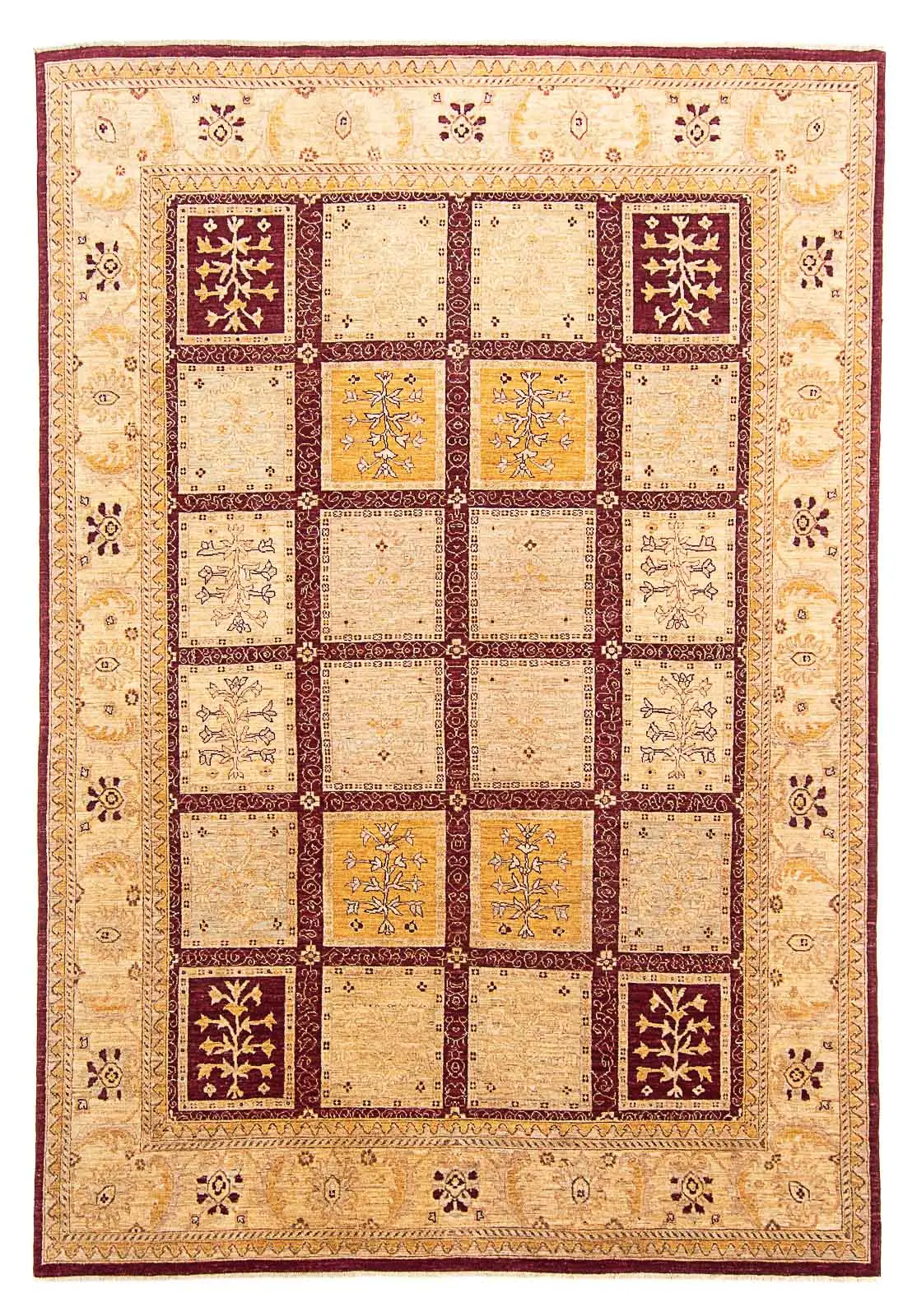 Ziegler Teppich - 342 x 237 cm - beige | Kurzflorteppiche