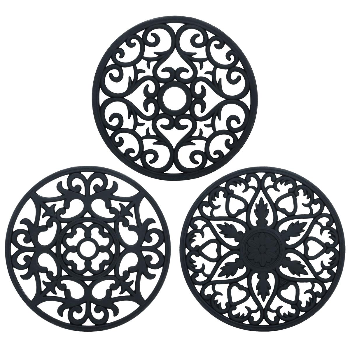 2 Untersetzer Für Heiße Töpfe – Mit „Thankful“ & „Blessed“ Aufdruck, Antik-Bronze, Schützt Oberflächen