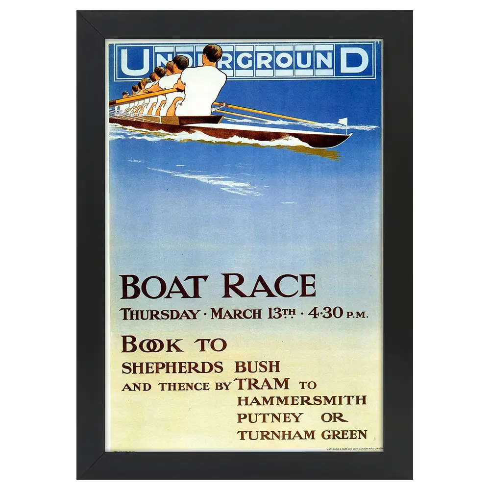 Bilderrahmen Poster 1913 Boat Race