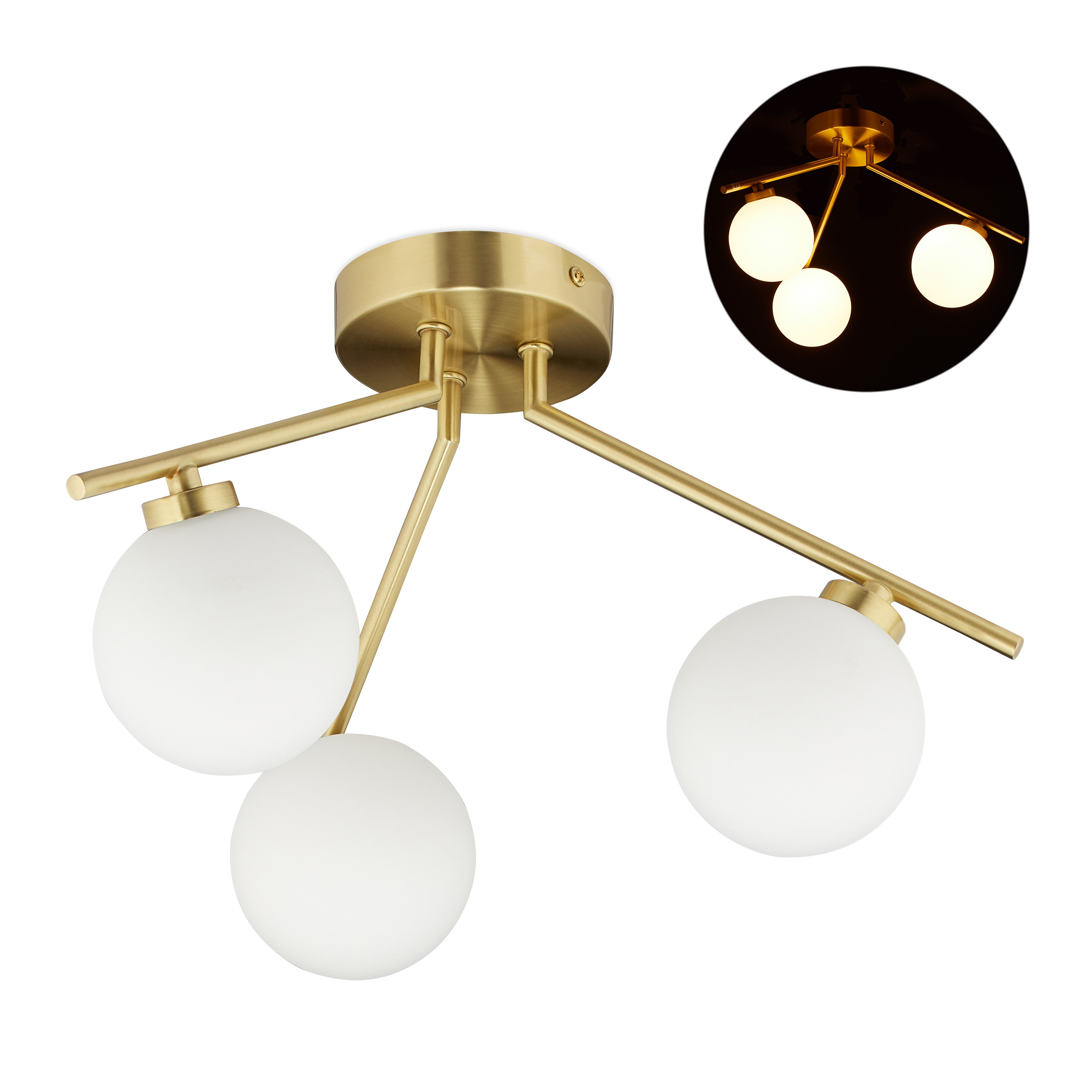Deckenlampe mit 3 Kugeln GLOBI kaufen