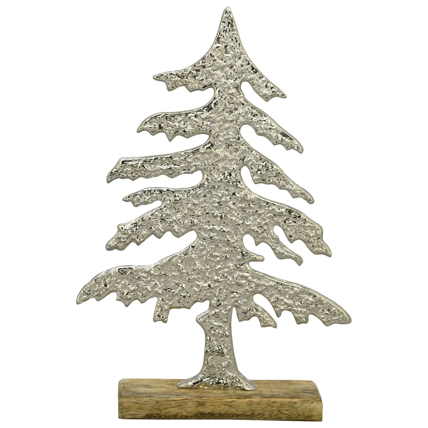 Baum Puri - Holz/Aluminium - 21x5x31 cm | Deko-Objekte