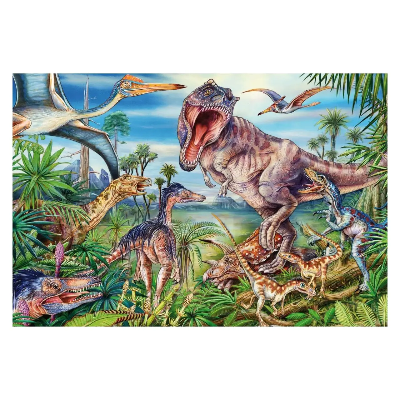 Puzzle Zwischen Dinosauriern Teile 60