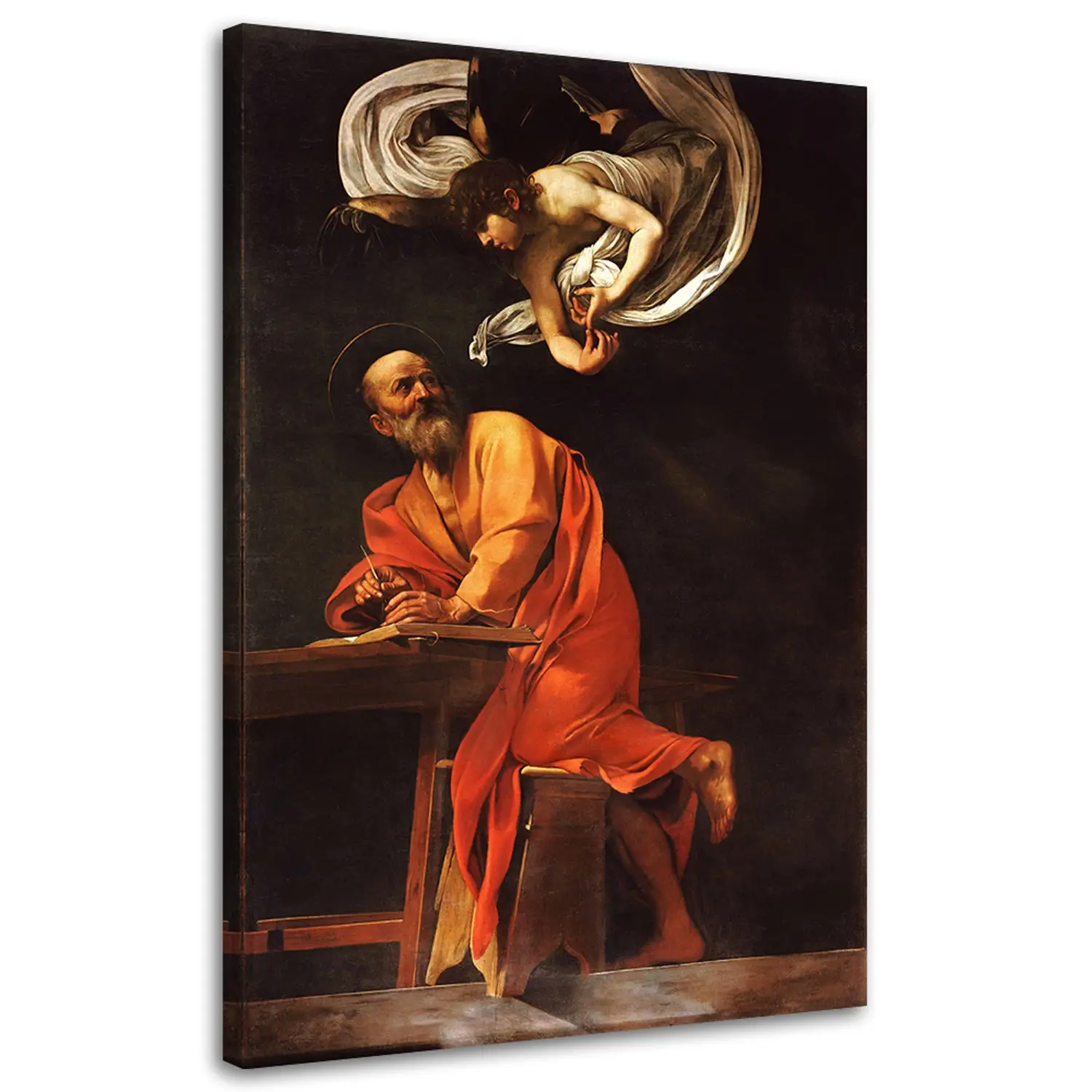 Caravaggio - Bild der und Engel Matth盲us