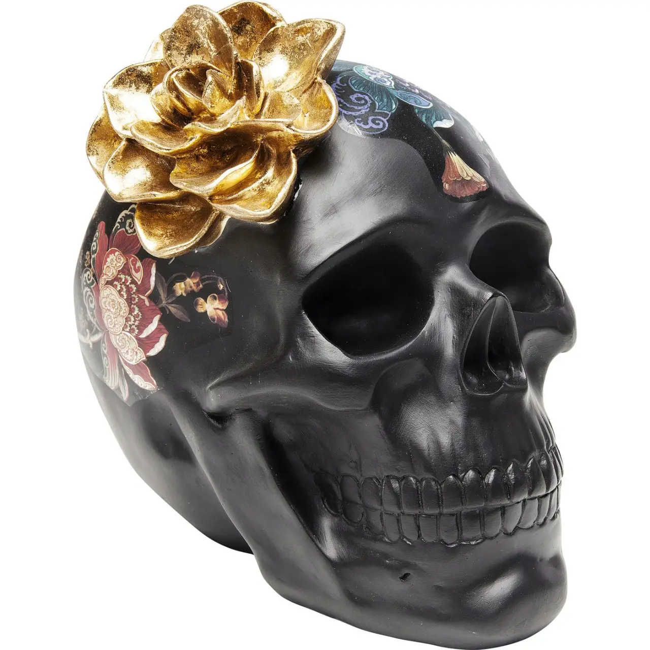 Deko Objekt Flower Skull