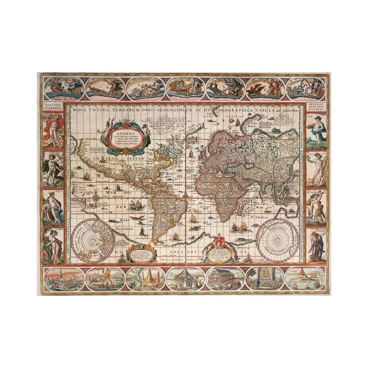 Puzzle Teile 1650 Weltkarte 2000