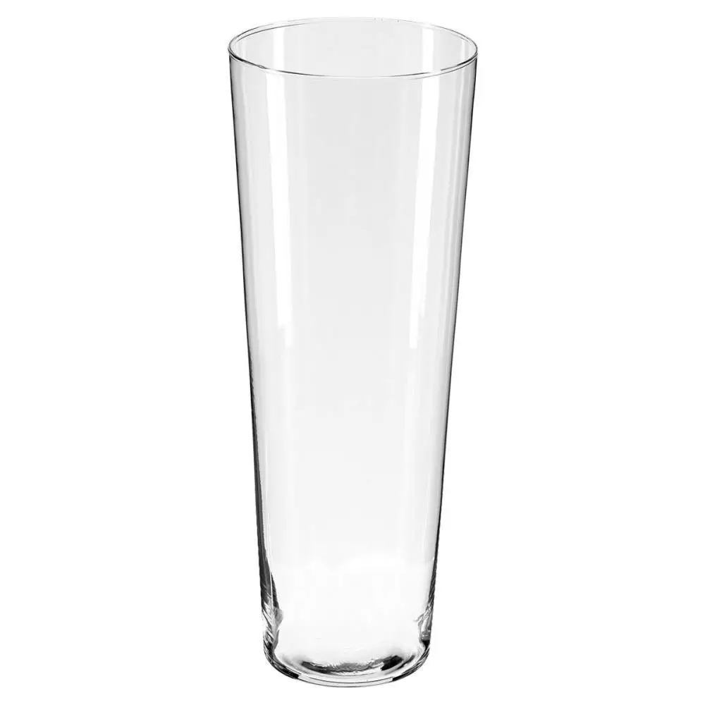 Vase aus transparentem 40 Glas, cm