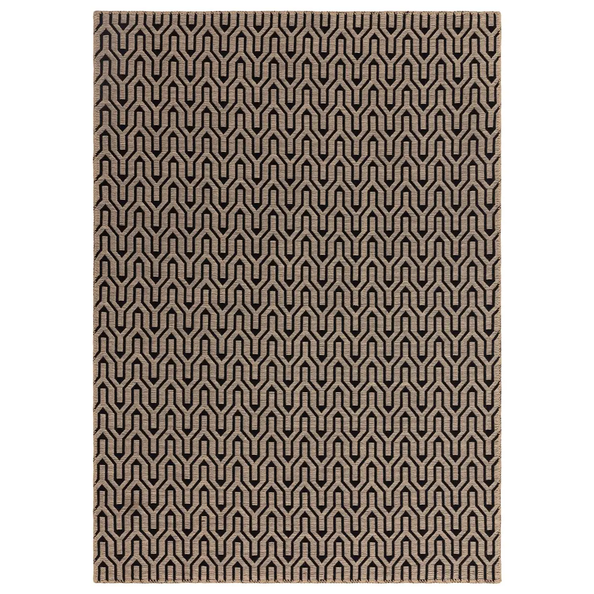 Moderner Teppich Jute Baumwolle LATTICE | Kurzflorteppiche