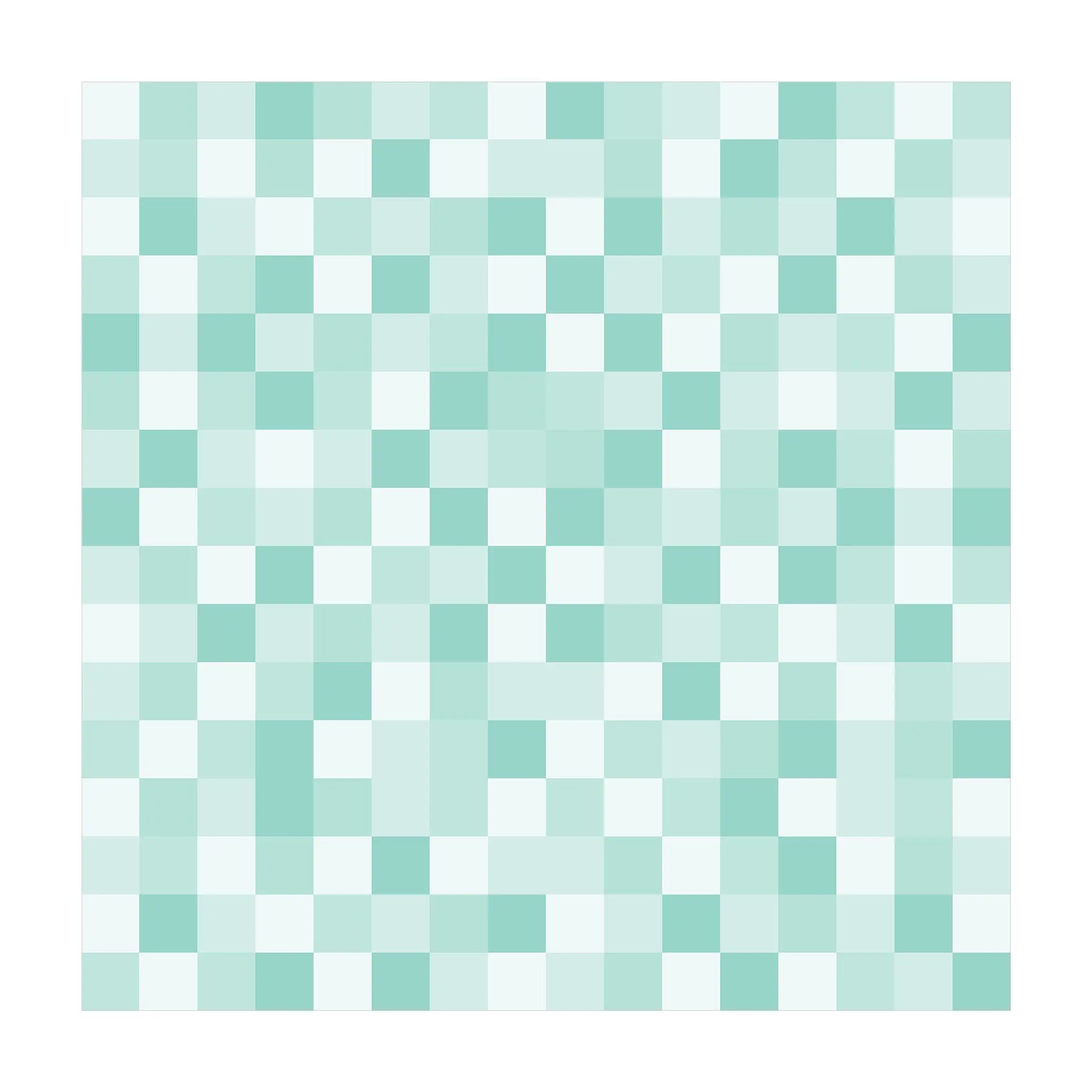 Geometrisches Muster Mosaik Mintgr眉n | Teppichläufer