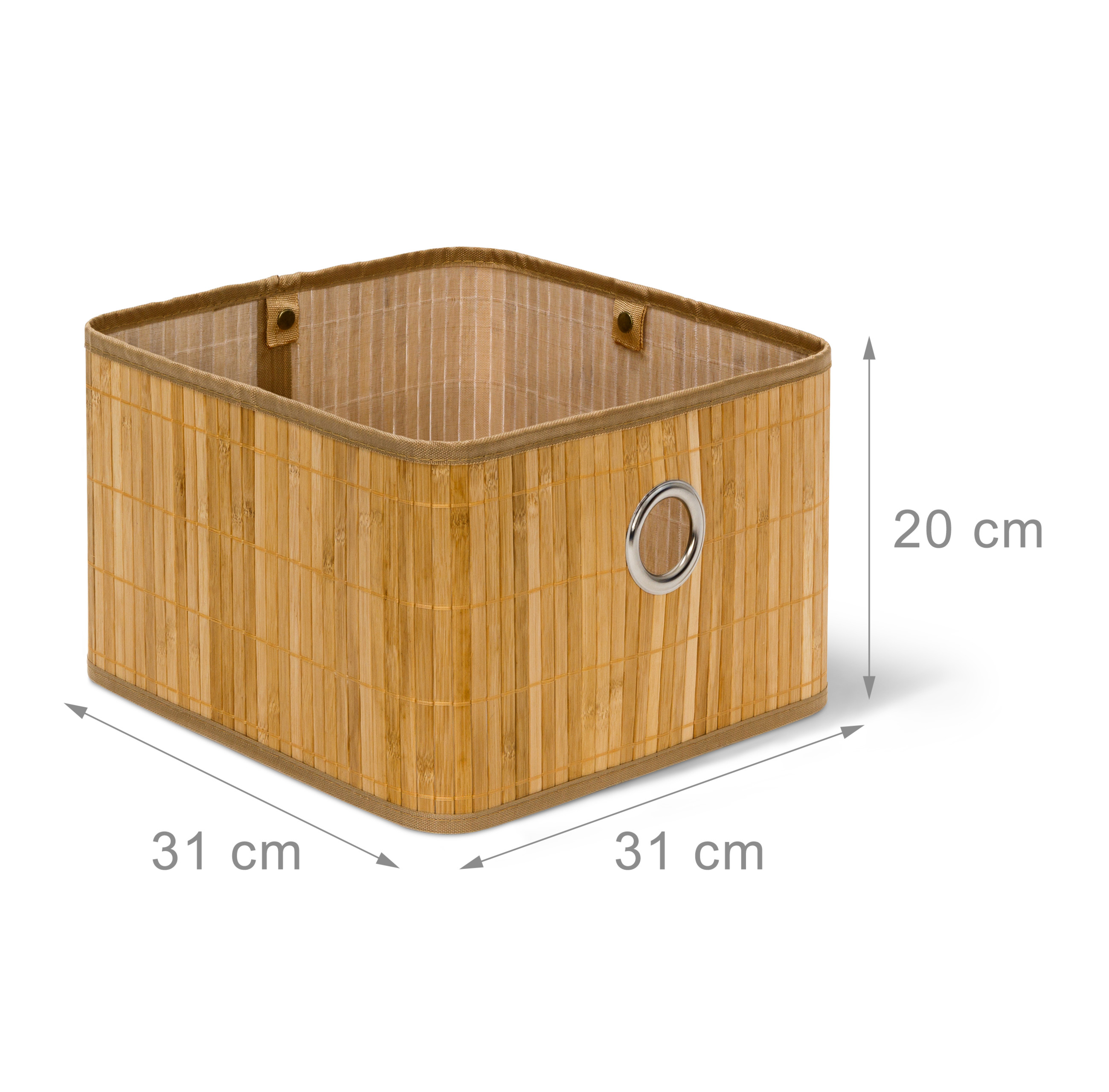 4x Aufbewahrungskorb Bambus, natur kaufen | home24