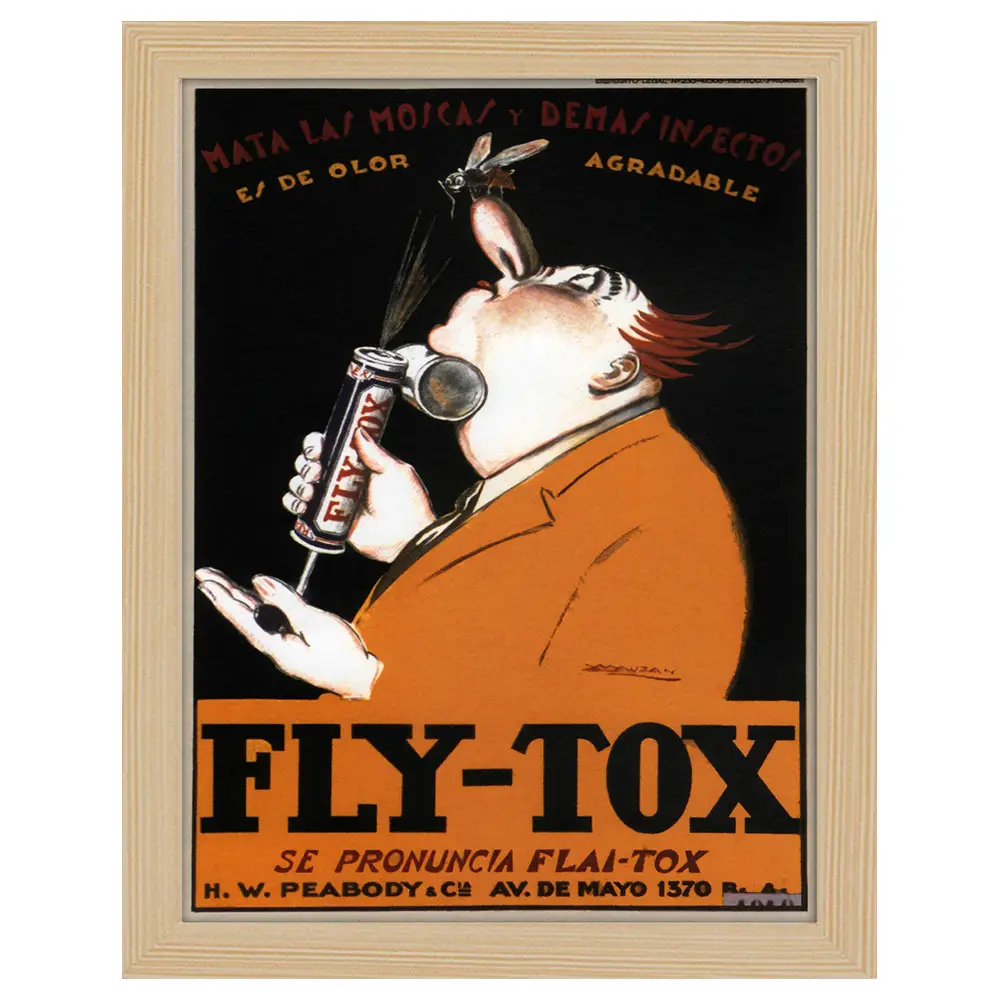 Bilderrahmen Poster Insetticida Fly Tox | Bilderrahmen