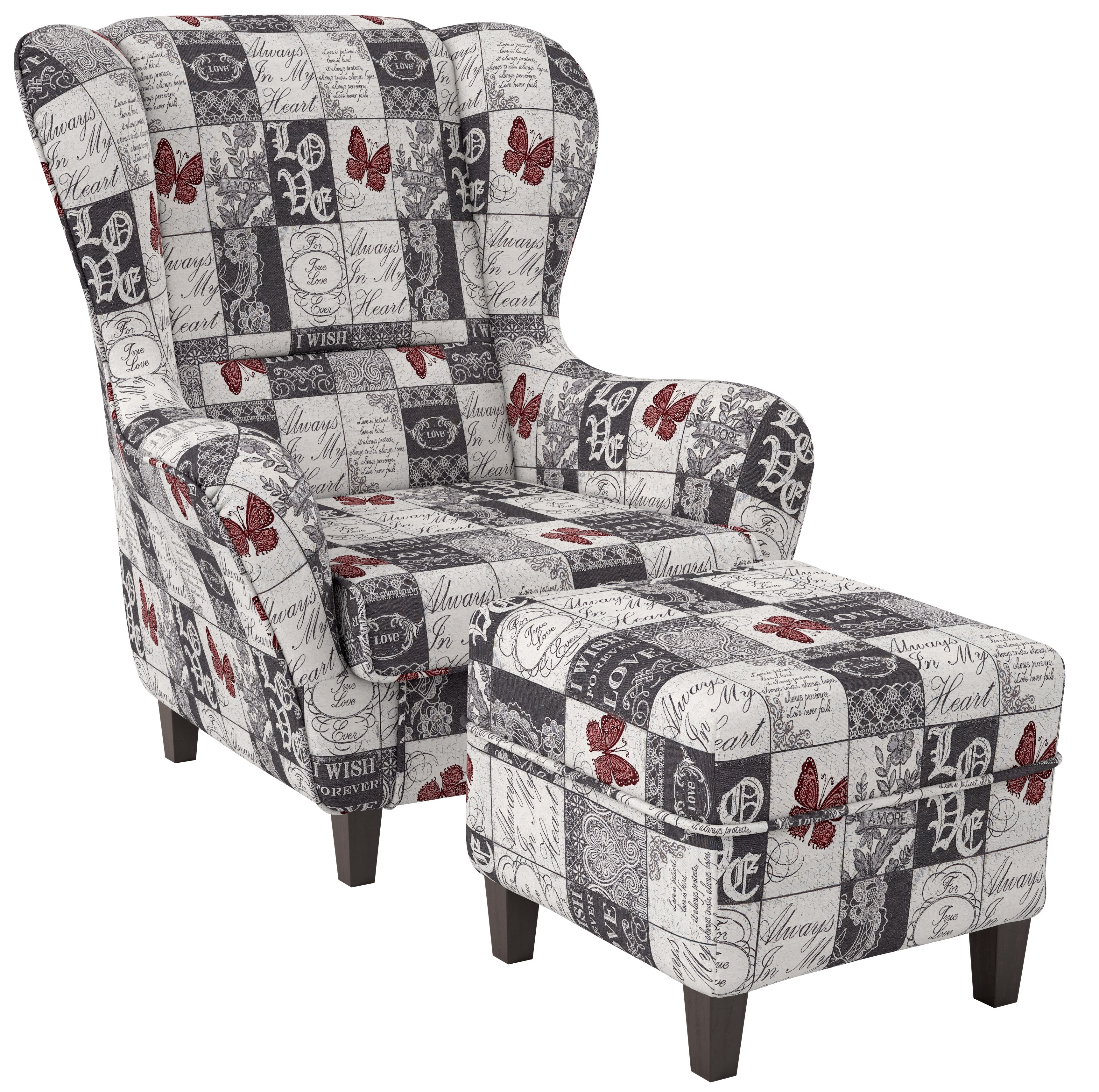 Ohrensessel & Hocker Sofia Love Design kaufen