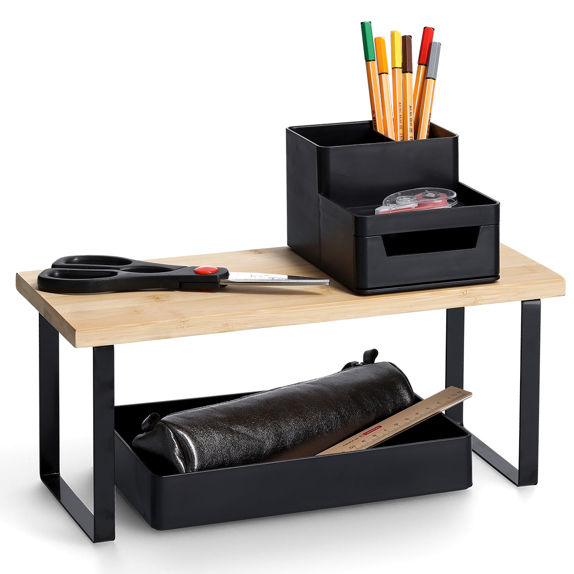 Regal, Bambus/Metall, schwarz kaufen | home24