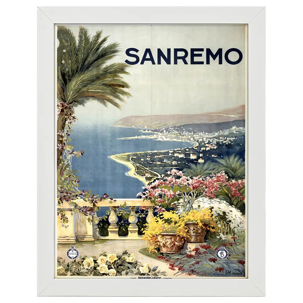 Bilderrahmen Poster Sanremo