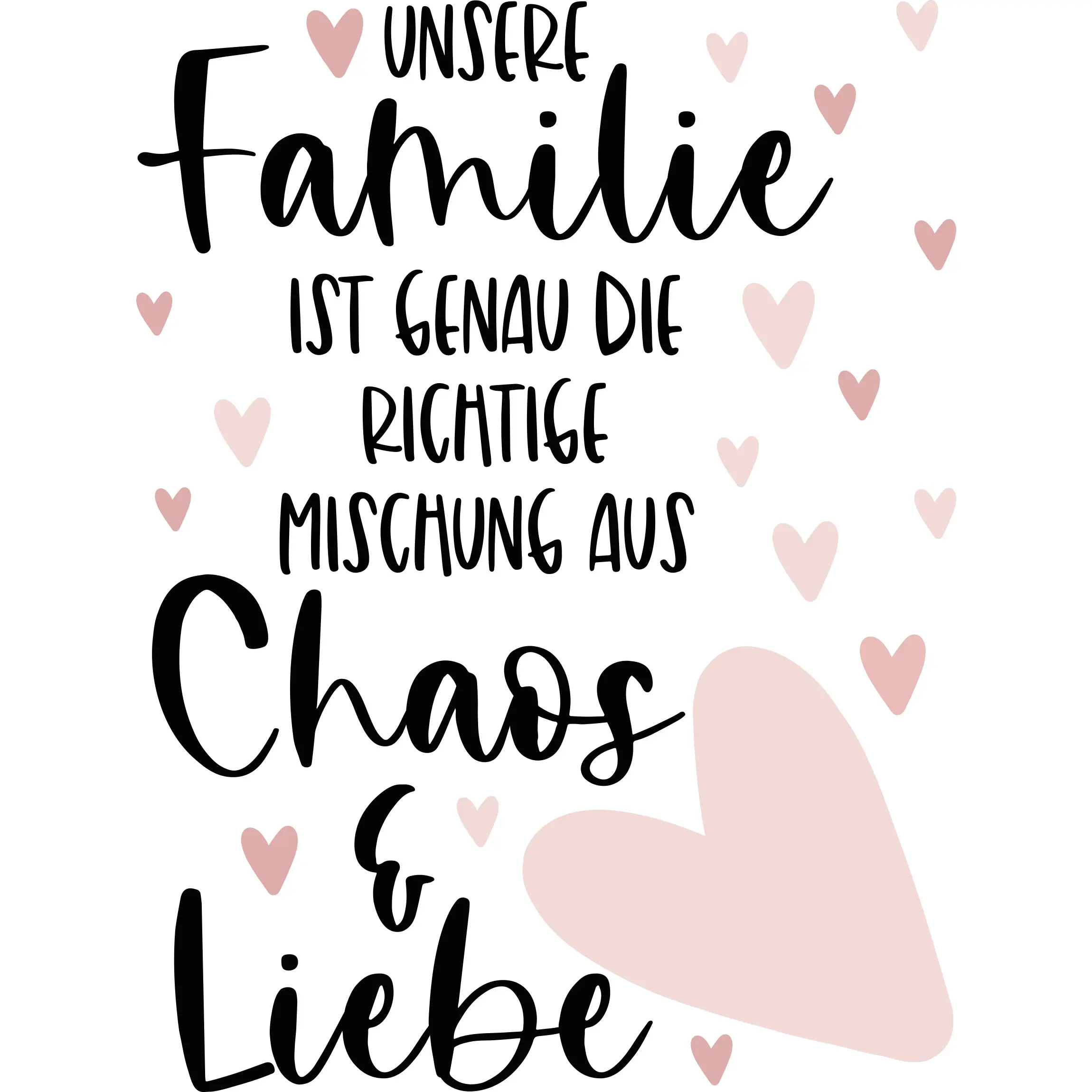 Familie, Liebe & Chaos Herzen
