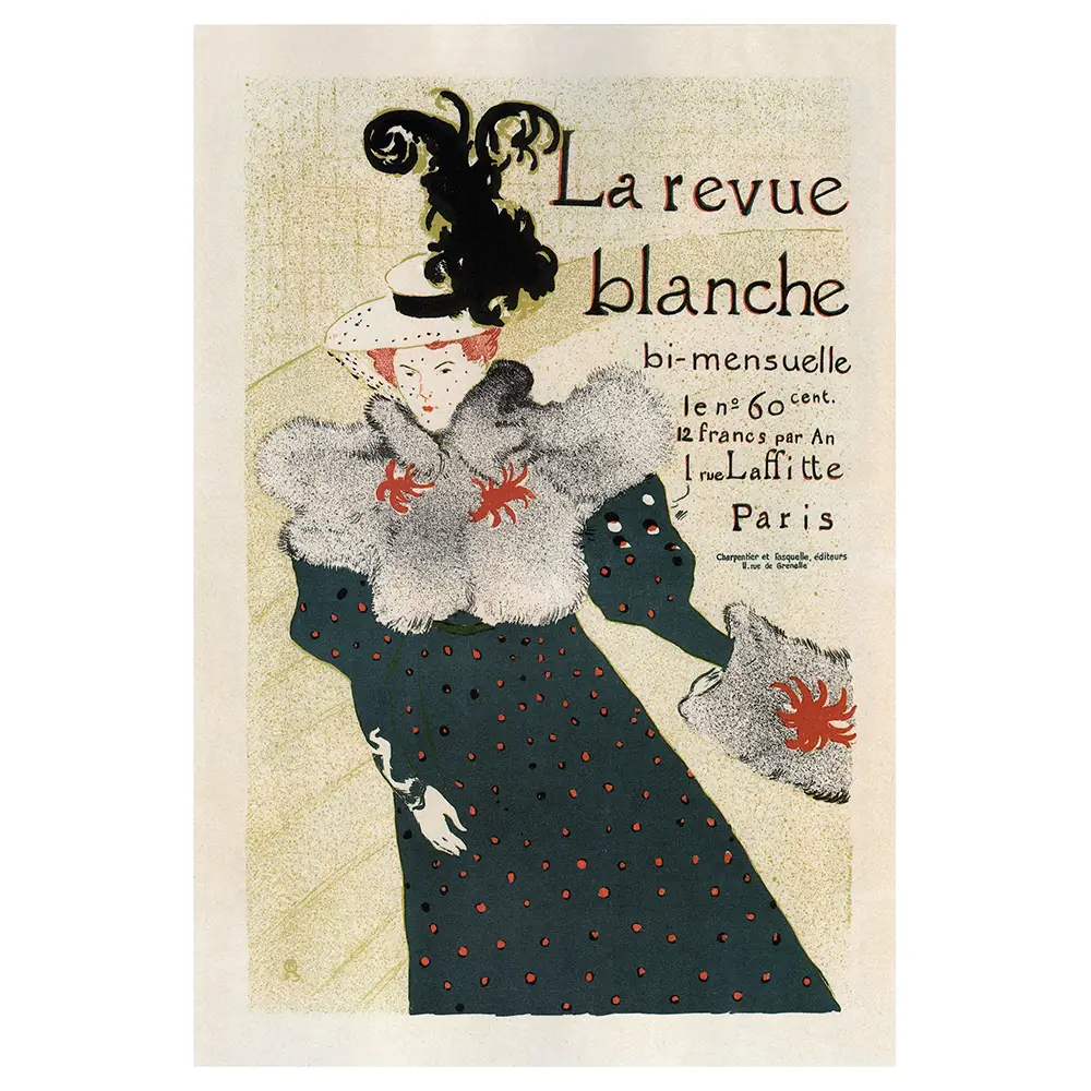 Revue 1895 Blanche, Leinwandbild La