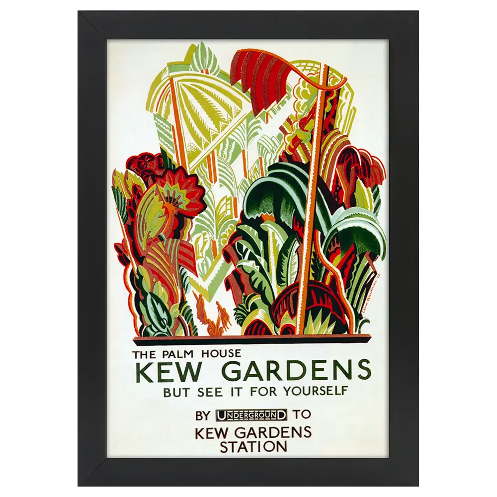 Bilderrahmen Poster 1926 Kew Gardens