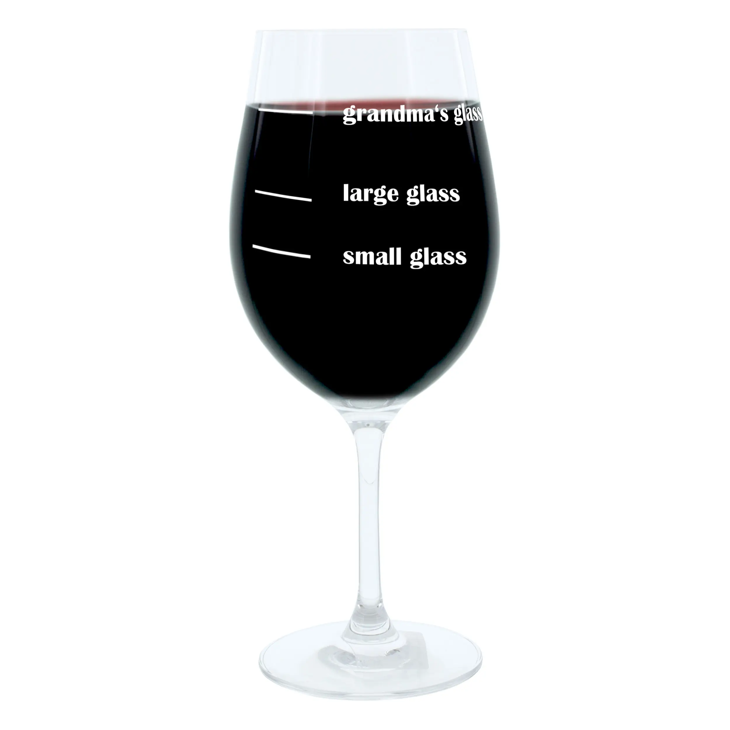Gravur-Weinglas XL Grandmas Glass