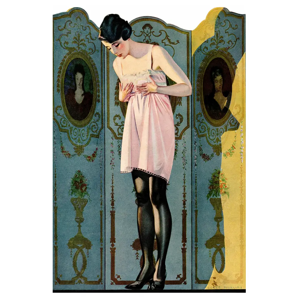 Leinwandbild Luxit 1920 Hosiery Ad,