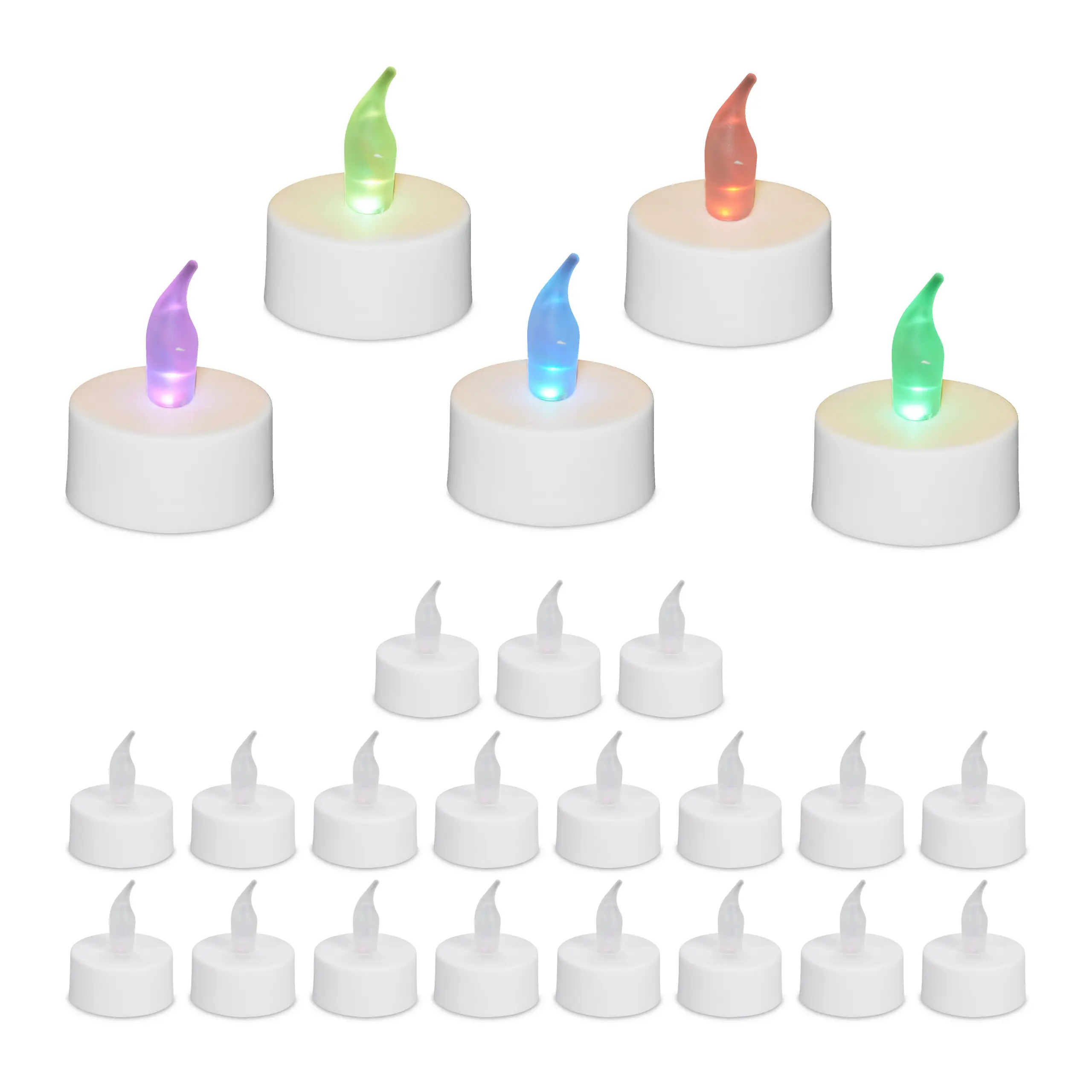 LED Teelichter mit Farbwechsel 24er Set | Kerzen