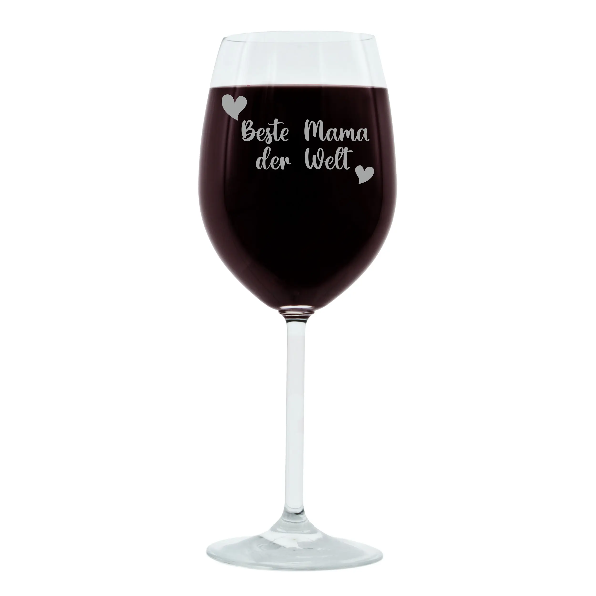 Beste der Gravur-Weinglas Bold Mama Welt