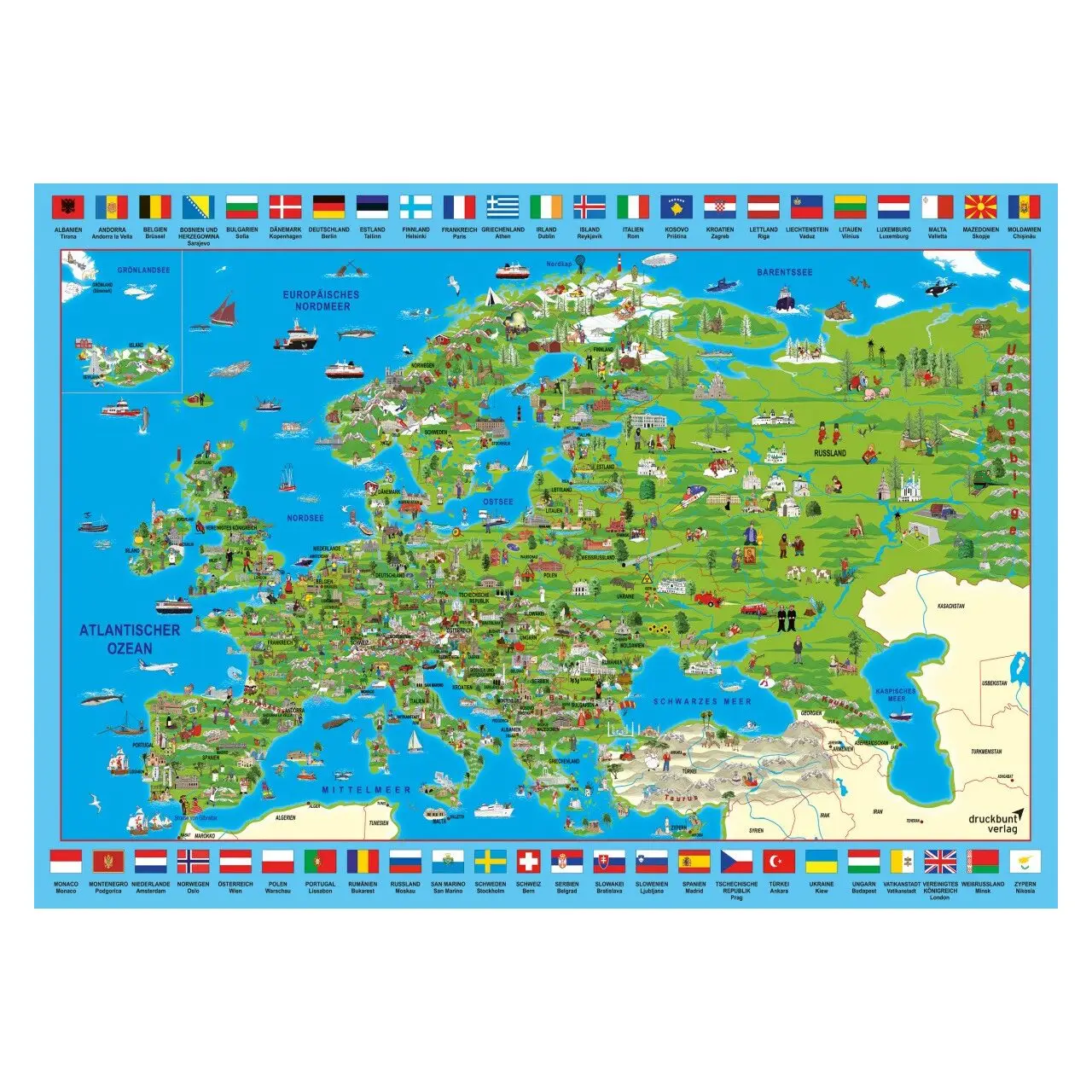 Puzzle Entdecken Sie Europa 500 Teile | Puzzles
