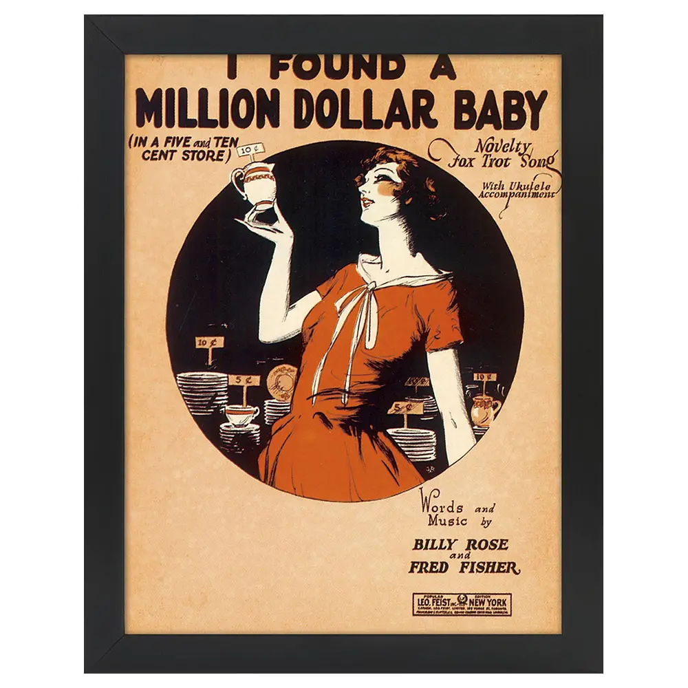 a Dollar Million Baby Found Bilderrahmen