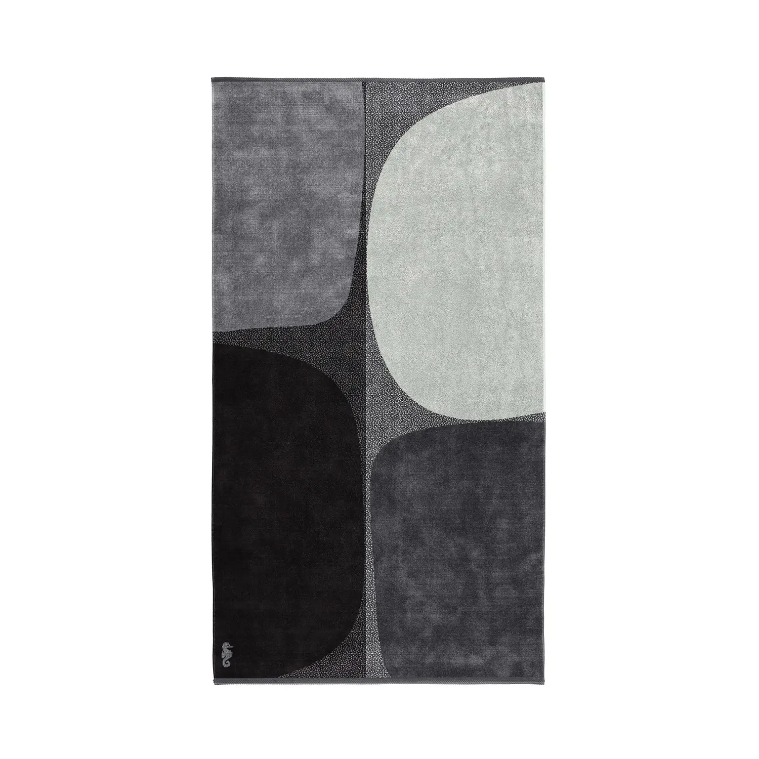 - - Grey 100x180 cm Stones Strandtuch