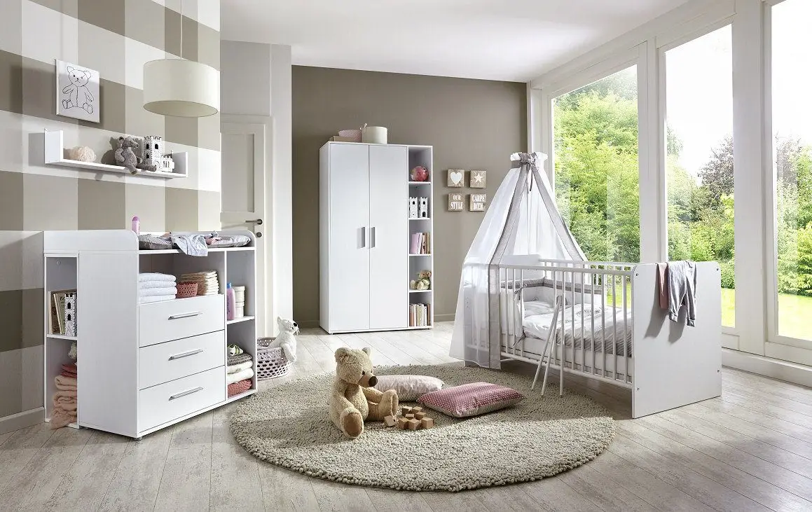 2 Babyzimmer Kim mit Umbauseiten-Set