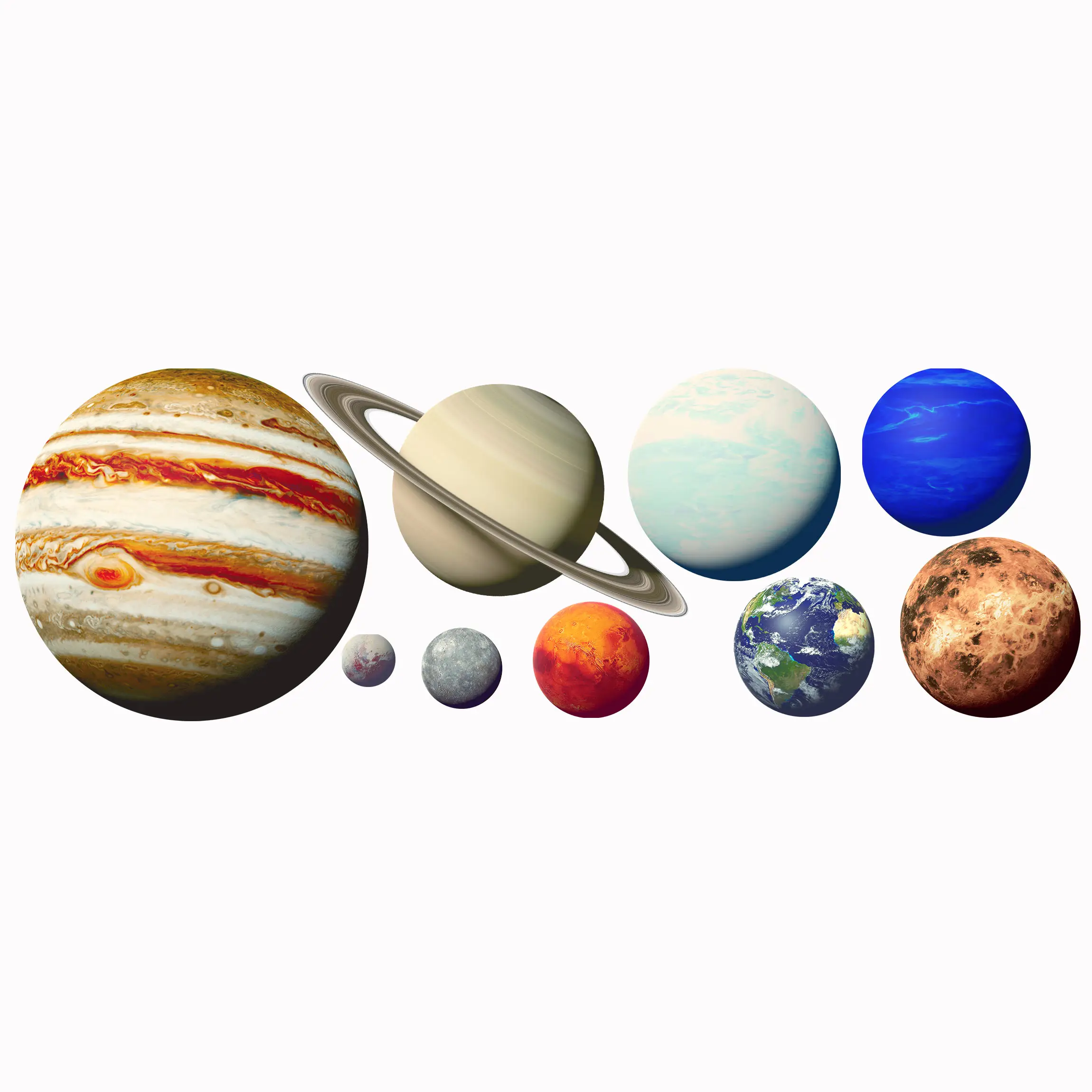 Sonnensystem Planeten mit