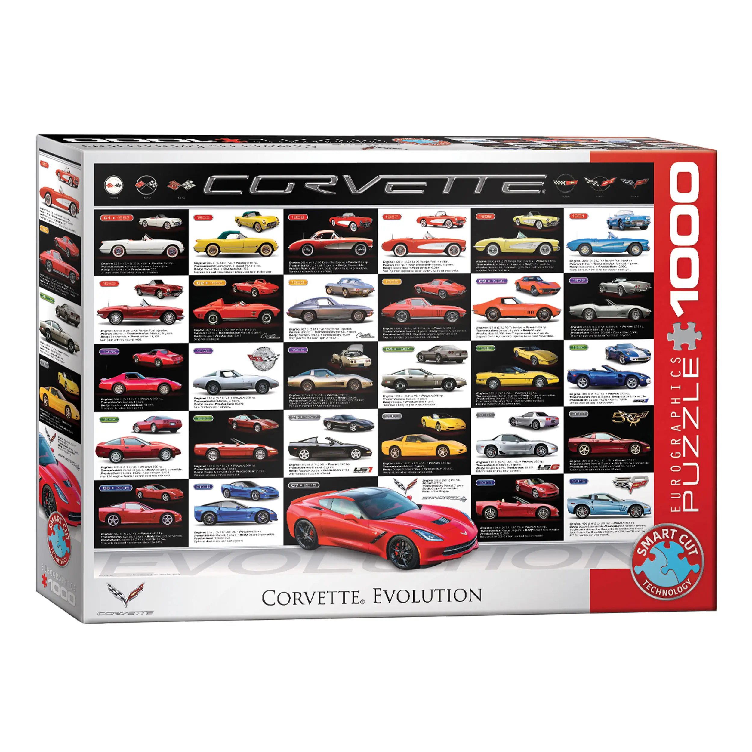 Teile Puzzle Corvette Evolution 1000