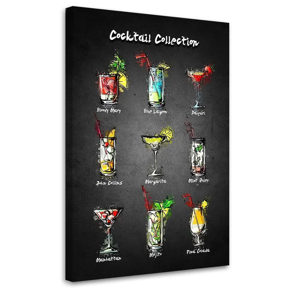 Wandbild Cocktail Rezepte