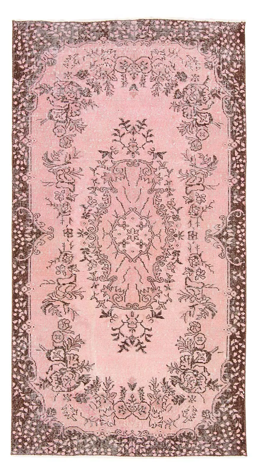 Vintage Teppich - 217 x rosa 118 cm 