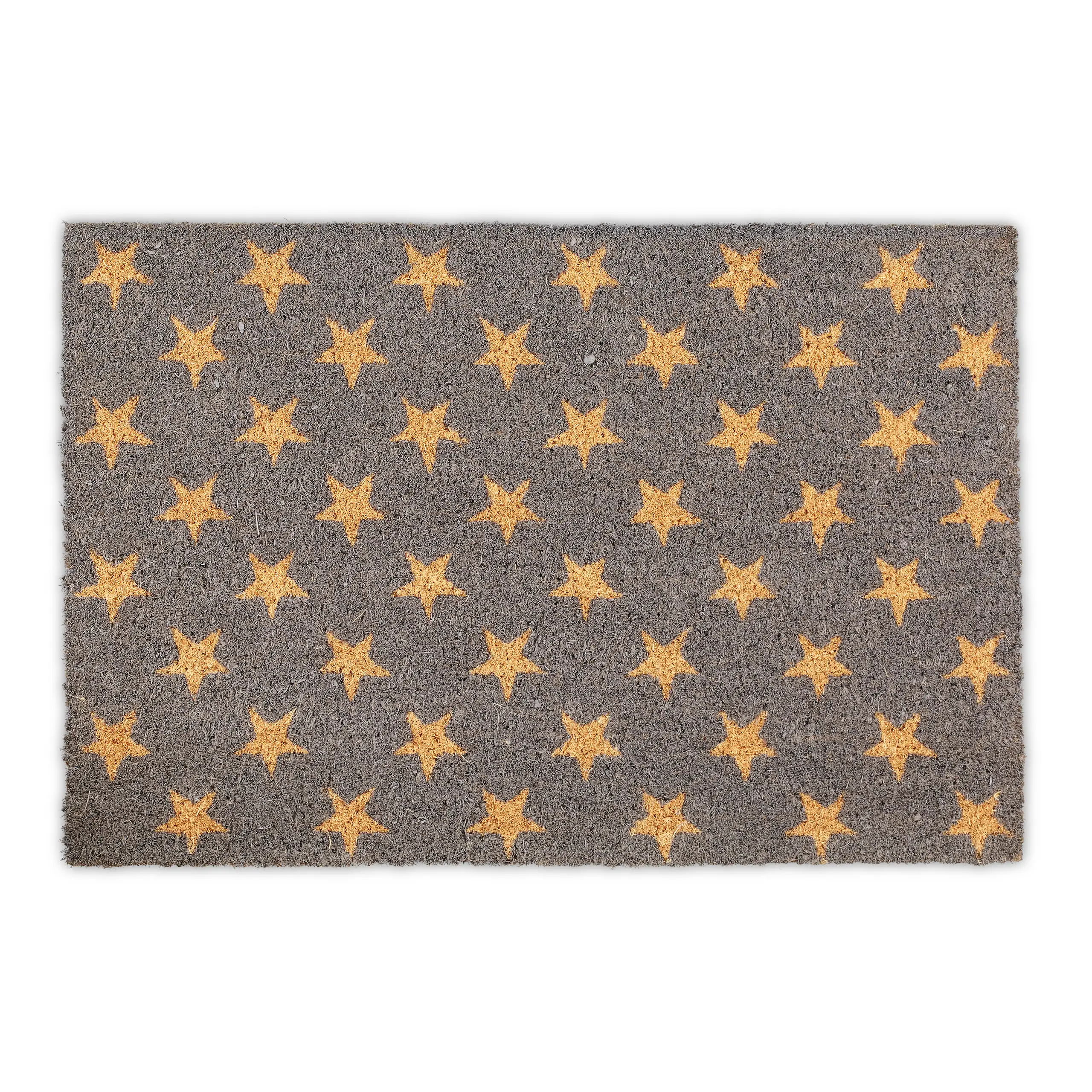 Fu脽matte Kokos mit Sternen-Muster