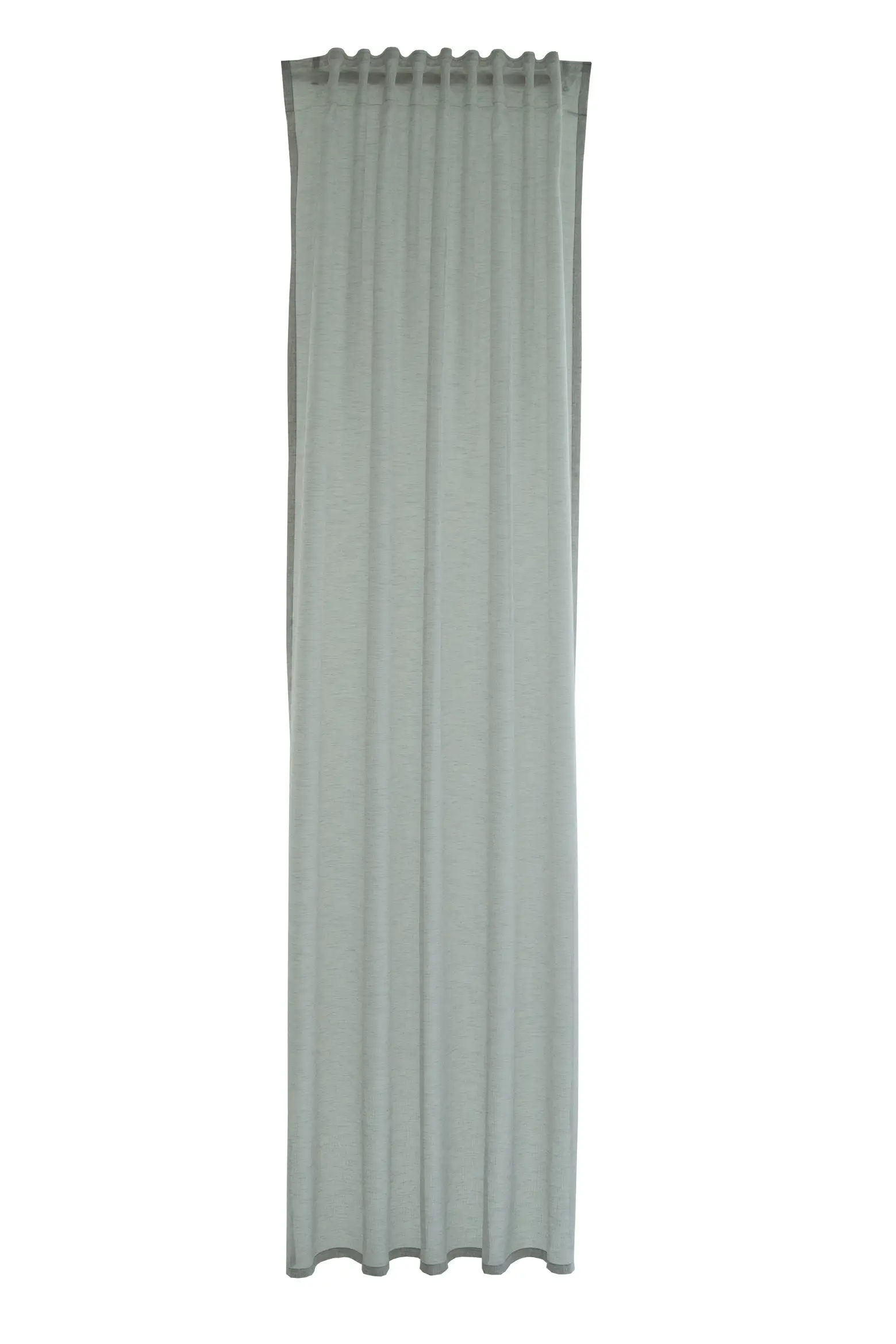Gardine einfarbig mit Struktur in Grau