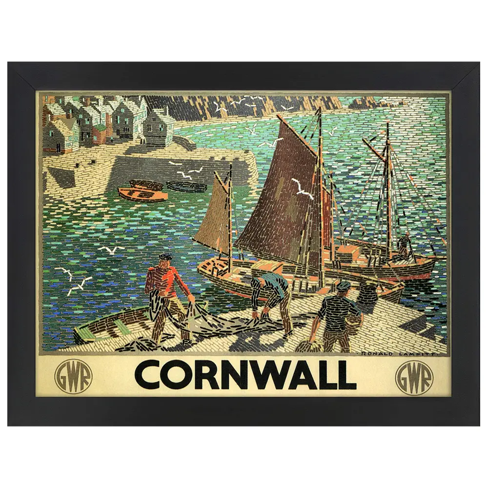 Poster Cornwall Bilderrahmen