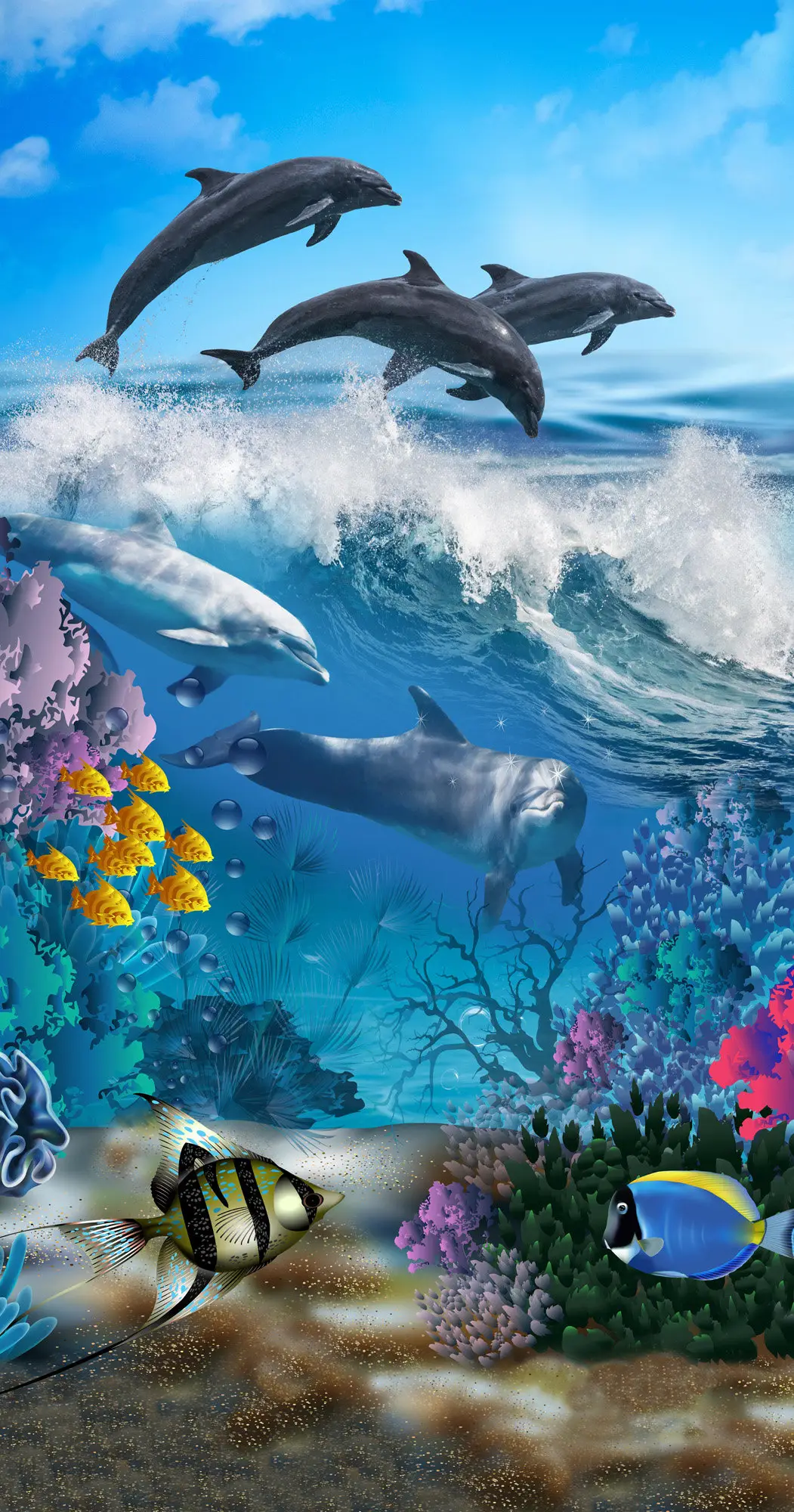 Strandtuch Delfin