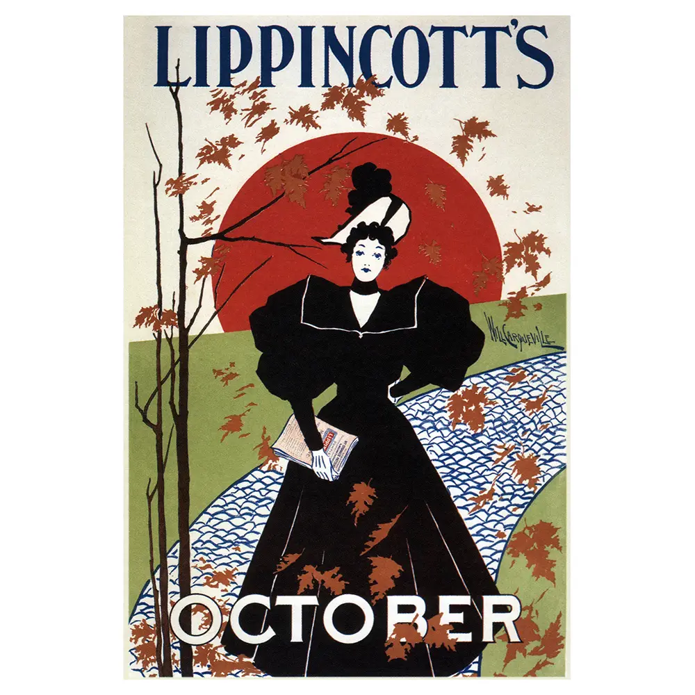 Leinwandbild October Lippincott\'s 1895