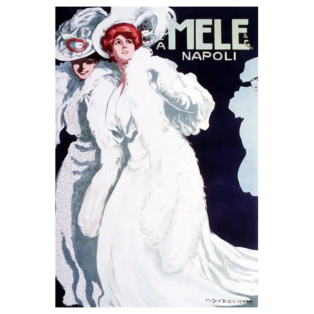 Ad Magazzini Wandbild Mele 1907 Napoli