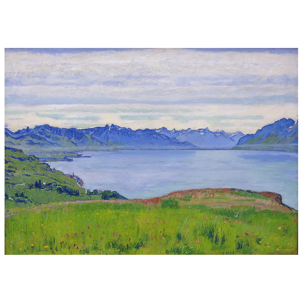 Leinwandbild Landschaft am See Genfer