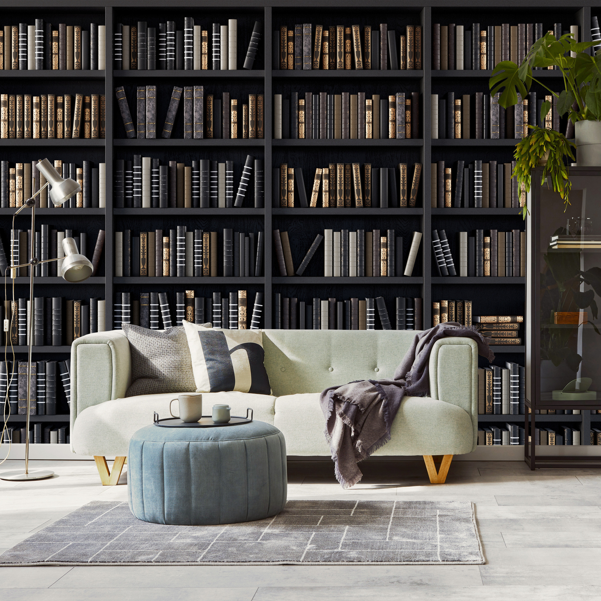 53x37 Librairie De Seine French Library Storefront Tapestry Wall