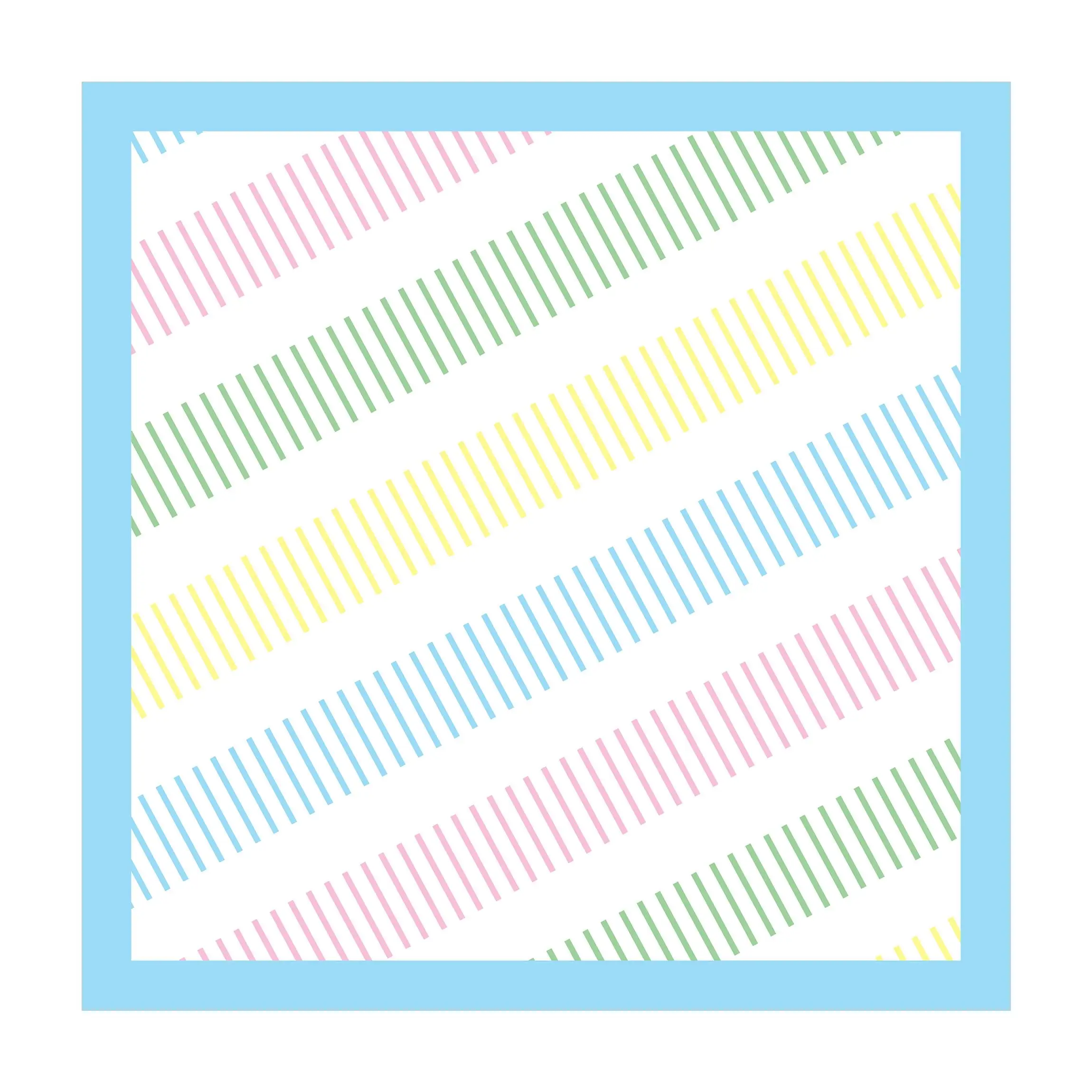 Linienspuren in Pastell mit Rahmen