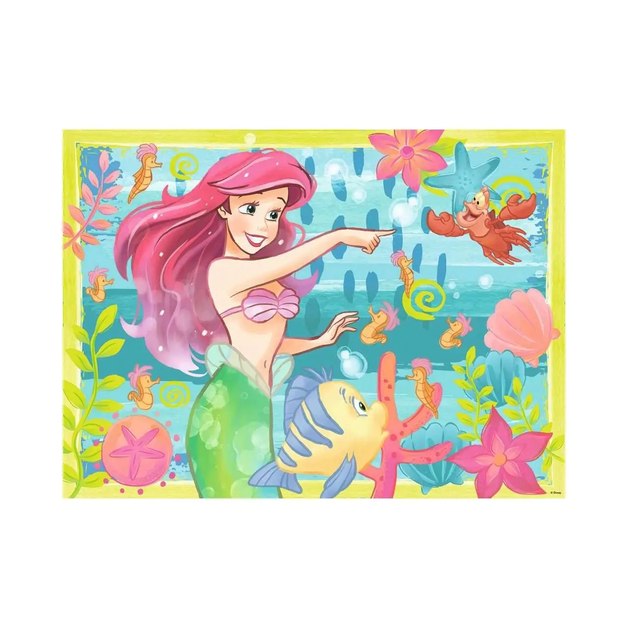 Puzzle Ariel mit Aufklebern