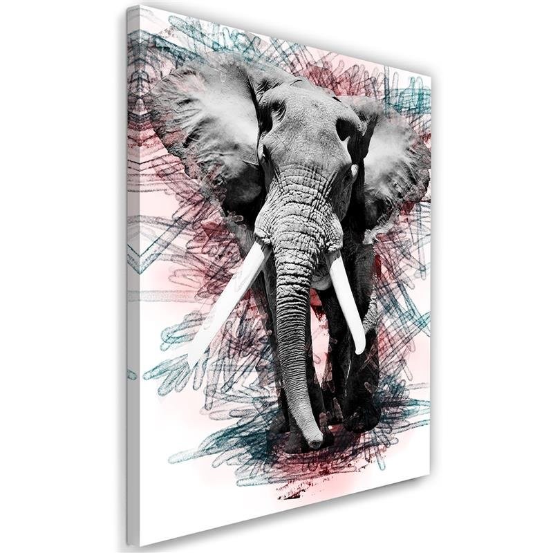 Abstrakt home24 Afrika Elefant | Leinwandbild kaufen