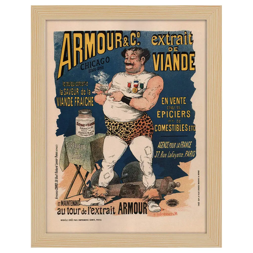 Bilderrahmen Poster Armour & Co.