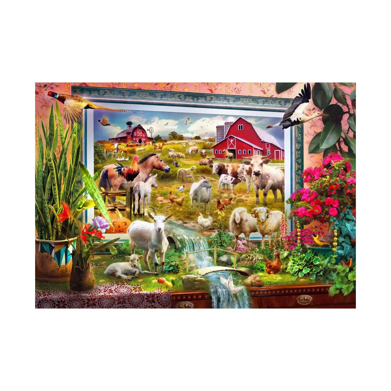Puzzle Magic Farm Painting 1000 Teile