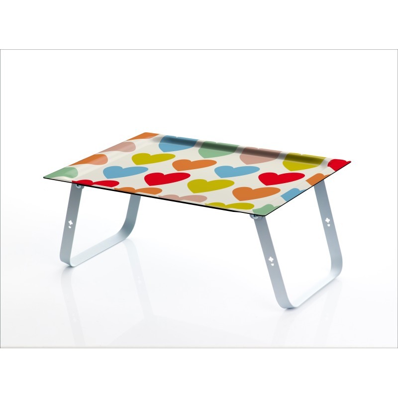 Plateau de lit avec pieds pliables, plateau de petit-déjeuner en bambou pour canapé Manuel