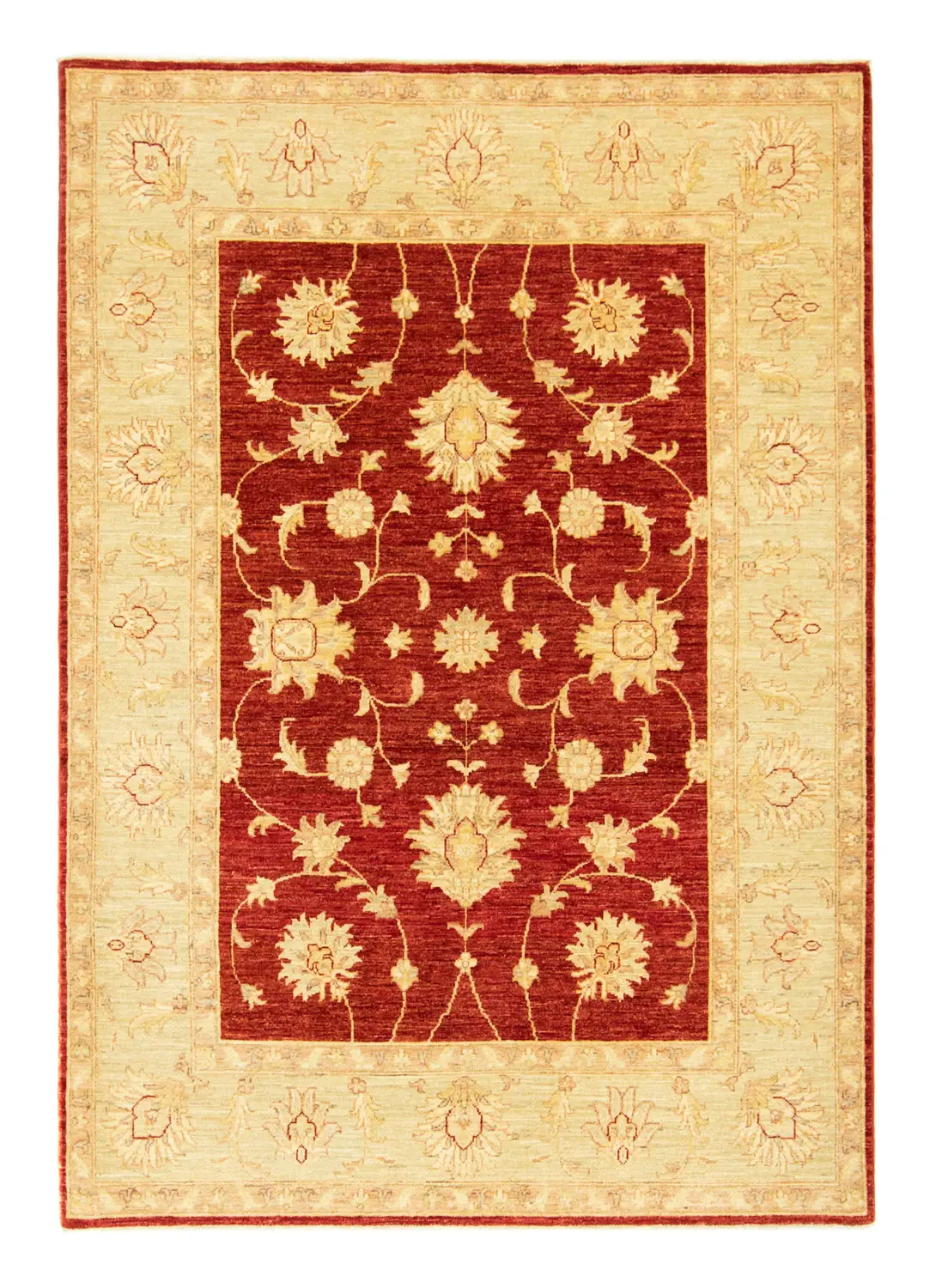Ziegler Teppich - 208 x 148 cm - rot | Kurzflorteppiche