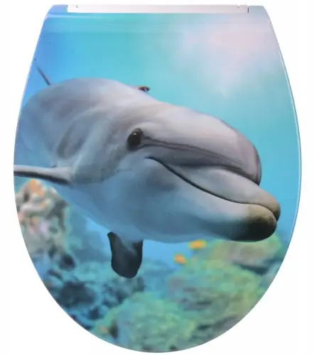 WC-Sitz Flat Delphin Absenkautomatik mit